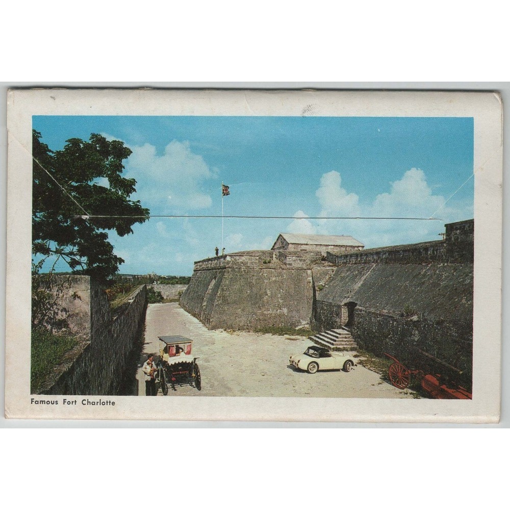 Nassau Bahamas Government House 1960 Chrome Postcard Columbus Statue Posted - Picture 2 of 2